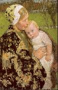 Melchers, Gari Julius Motherhood oil on canvas
